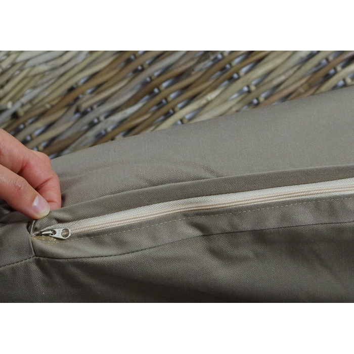 Корзина для собак Kobolo з ротанга з подушкою, 72x53x20 см