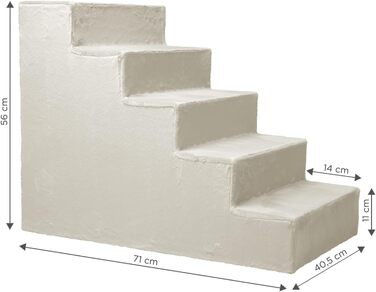 Сходинка для собак Mg Design - Marineblau (темно-синій), стабільна, для собак та котів, 40x45x5 см, 71x40.5x56 см