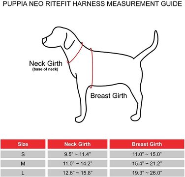 Шлея Puppia Neon для малих і середніх собак, регульована, м’яка, антибуксирна, для цуценят, рожева, розмір M