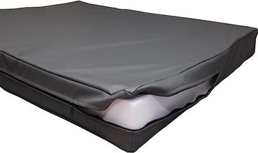 Килимок для собак CopcoPet Jumbo – міцне штучне шкіряне покриття, легко миється, не слизький, для середніх собак, квартира, сад, переноска, кемпінг – надзвичайно товстий (90 x 70 x 8 см, ортопедичний, тигровий малюнок)