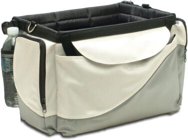 Корзина для собак та котів PetSafe Solvit на велосипед, Sport-Style, біло-сіра, 43 x 30 x 25 см