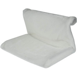 Килимок-грілка для котів Fyeme: м'який, плюшевий, для підвішування на радіатор, з металевим каркасом, складаний, для всіх стандартних радіаторів (білий)