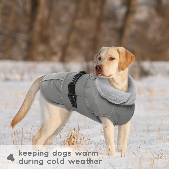 Теплий флісовий халат для собак XXL (Сірий, 2XL) - теплий халат, пуловер для великих собак
