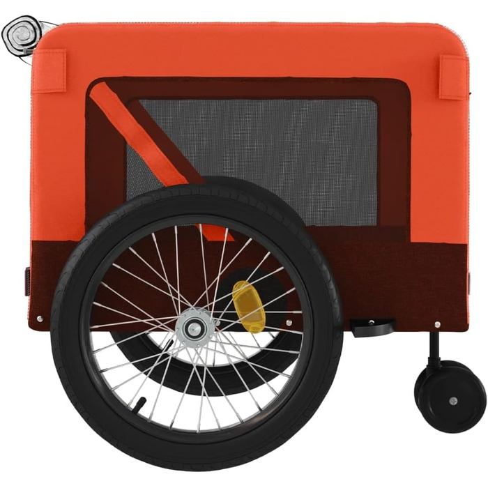 Трейлер для собак Oxford, 63x123x66 см, чорний (Model93916) / Трейлер для собак та котів, 135x68.5x73.5 см, оранжевий