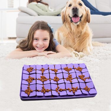 Килимок для собак Femont Leckmatte, 30 см, для повільного годування з 165 присосками, без BPA, для зниження тривоги, нудьги, грумінгу, дресирування (Зелений)