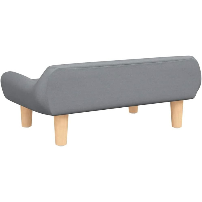 Крісло-ліжко для собак, м'яке ліжко для тварин, лежанка для собак та котів, сірий колір, тканина