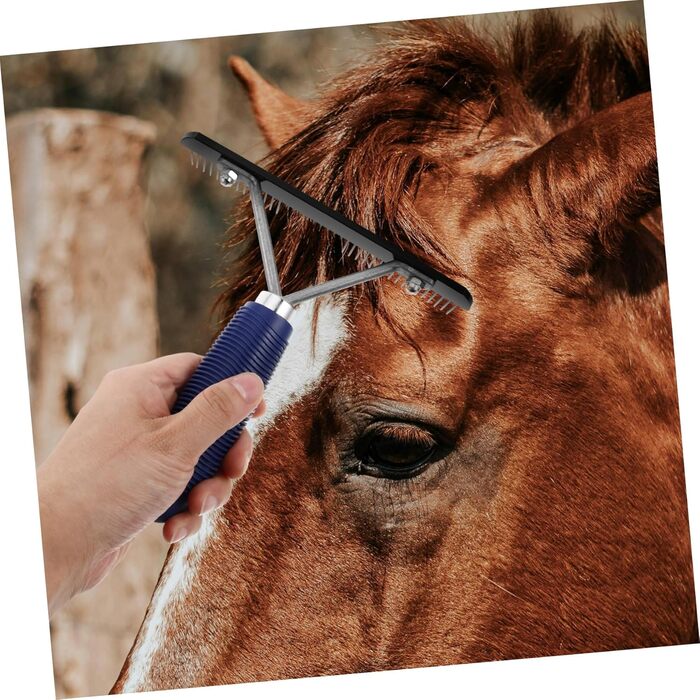 Щітка для вичісування тварин Kombiuda з нержавіючої сталі - для коней, собак, овець. Ефективне розплутування, довговічна, для щоденного догляду