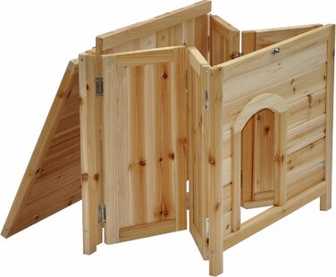Складаний будиночок-печера для собак і котів nanook, натуральний, 61x51x51 см, мобільний, для дрібних тварин