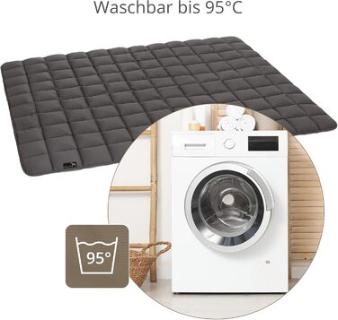 Pointer Лежак для собак 130x110 см, м'який та зносостійкий, праний до 95°C, килимок-лежанка для підлоги чи захисту дивану, підходить для вулиці, сірий XL