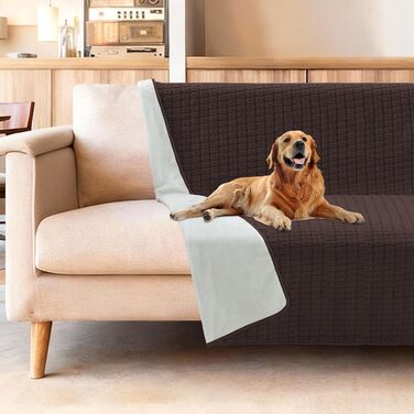 Водонепроникний килимок для собак H.Versailtex, миючий килимок для домашніх тварин, 80x100 см, коричневий