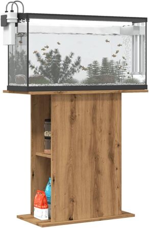 vidaXL підставка для акваріума, дуб Артизан, 36x75x72,5 см, ДСП