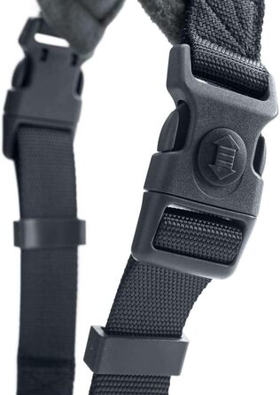 Шлейка для собак HUNTER LONDON COMFORT, дихаюча сітка 3D, 2-ступеневе регулювання, надійна застібка, міцна, легка та зручна в догляді, колір: антрацит, розмір: L/1