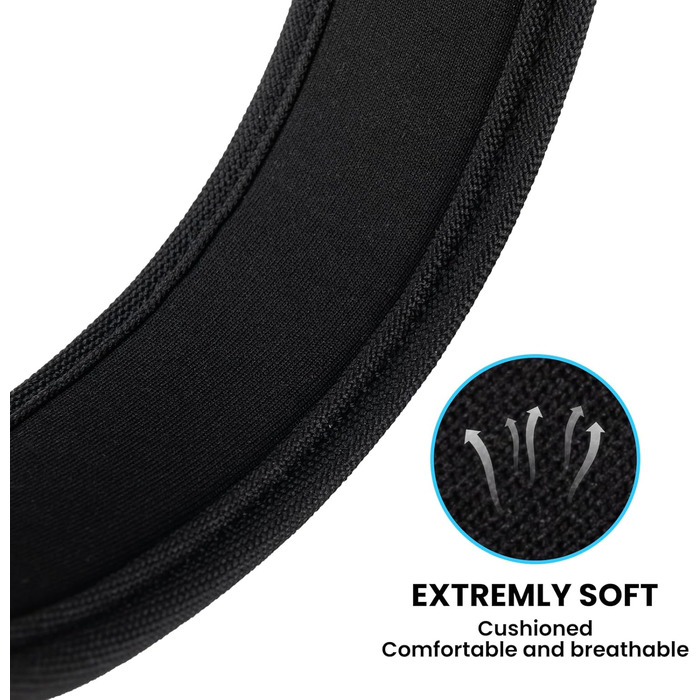 Нашийник для собак Exceent Eite Spanker з PU матеріалу, чорний, розмір L, регульований, для дресирування великих собак