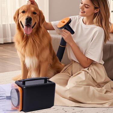 Фен для собак Kanonen-Stil, білий, 2400W, регулювання швидкості та температури, LYCSJDPWH-DE (7 в 1: сушка, пилосос, стрижка)