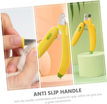 Тримач для стрижки кігтів для собак та котів BESPORTBLE з LED-підсвічуванням (3 шт.)