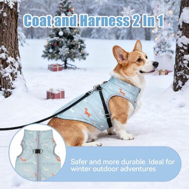 Теплий зимовий одяг для собак: куртка для маленьких собак, вітронепроникний жилет з отвором для шлейки, водонепроникний, для чихуахуа, такси, сірий, блакитний, XXS