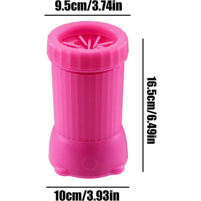 Автоматичний очисник лап для собак, USB, для середніх собак, зелений (рожевий)