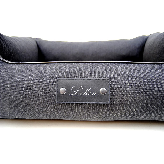 Ортопедичне собаче ліжко Lebon Carl Plus 100x75x30 см з підстилкою - Deluxe, Made in EU