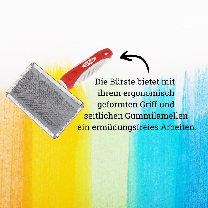 Щітка для собак EHASO Softzupfbürste - велика (10x6 см, 20 см)