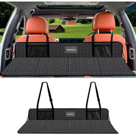 Підставка для авто-ліжка EULANT: розширює заднє сидіння для комфорту собак та відпочинку в дорозі (штучна шкіра)