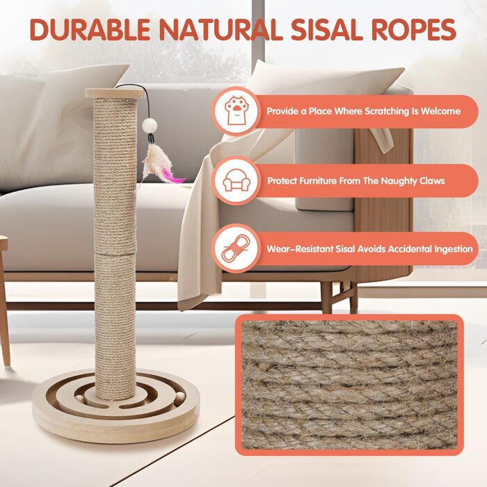 Інтерактивне котяче іграшкове комбо Nobleza 3 в 1: котячий дряпка, масажер та іграшка для дому