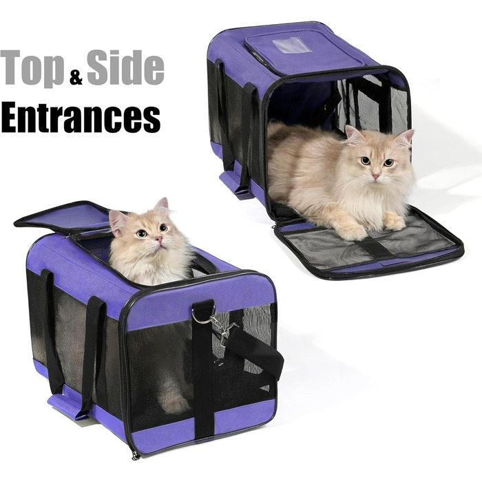 Транспортна переноска для собак та котів HITSLAM, складана, для подорожей, зелена (M)