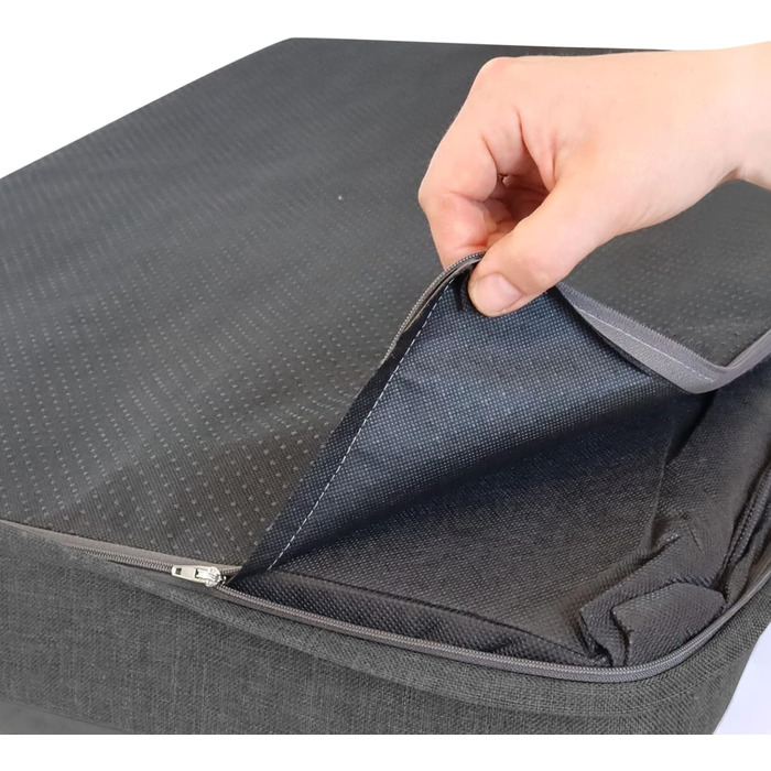 Ортопедичний килимок для собак Bobby, віскоеластична піна, знімний чохол, плюшеве хутро XL: 120x75 см, антрацит