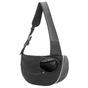 Сумка-переноска для собак та котів | Дихаюча тканина Оксфорд з сіткою | Зручна переноска для маленьких собак та кошенят | Складана переноска для подорожей з регульованим ременем