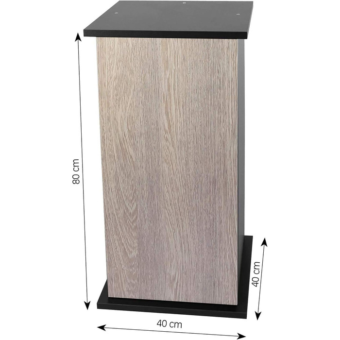 Тумба sera 80 см із дверцятами для акваріума Scaper Cube, велика, Silver Oak