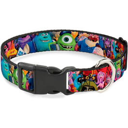 Пластиковий нашийник Buckle-Down для собак Monsters University, ширина 2,5 см, регульований 38-66 см, розмір L