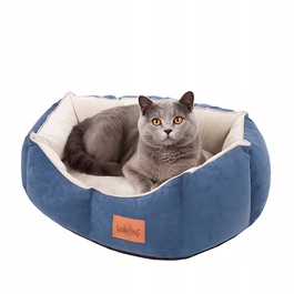 Лежанка-диван для кота з м'яким наповнювачем та знімним чохлом, 53x45 см