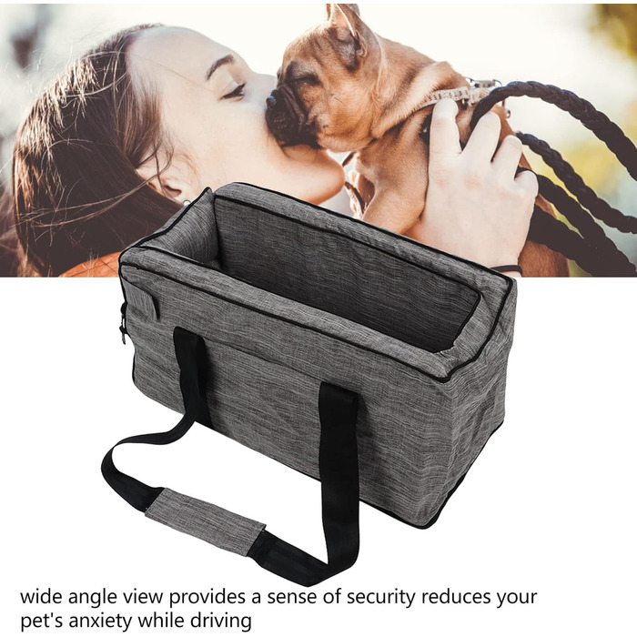 Автокрісло для собак, регульоване, миється, для маленьких та середніх тварин, неслизьке, автосидіння для цуценят
