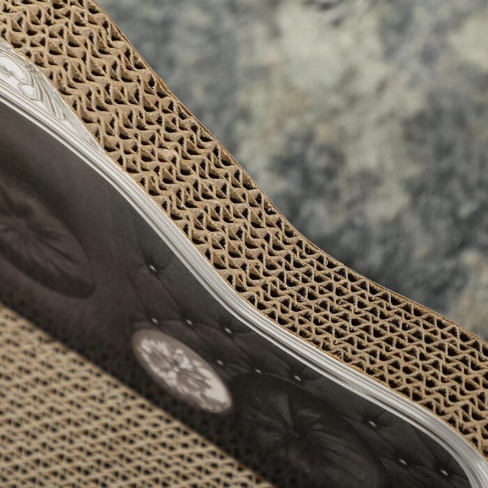 Кігтеточка PawHut для котів 2-в-1 з софою та котячою м'ятою, 56,5x24x26 см, коричнева