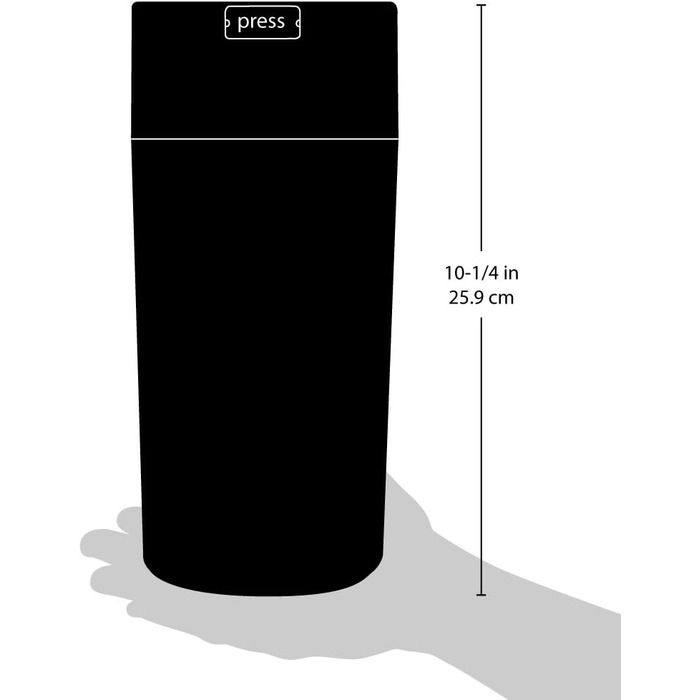 Контейнер для зберігання корму для собак Tightvac, 2.35 л, білий з чорними лапами