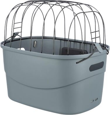 TRIXIE кошик для собак на велосипед передній, до 5 кг, 42×39×30 см, пластик із гратами, швидке кріплення на кермо