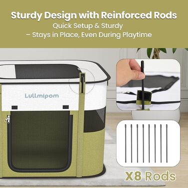 Переносний вольєр для котів та собак, водовідштовхувальний, міцний, для дому та вулиці, Pop-up, з сумкою, для подорожей та кемпінгу