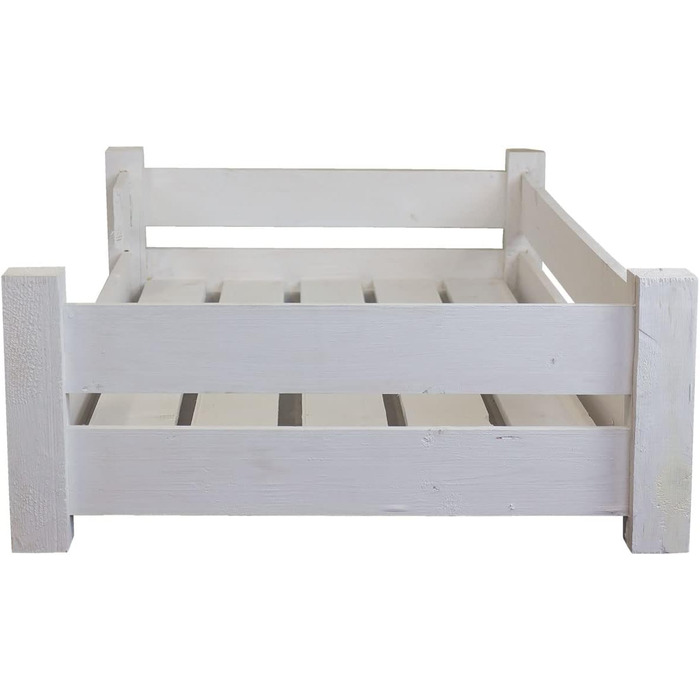 Собачий лежак Kistenkolli Winston XL з дерева та подушкою, 100x60x25 см, вінтажний стиль