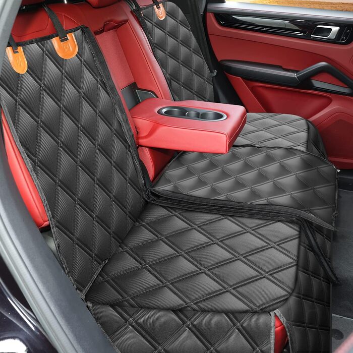 Захист для заднього сидіння автомобіля для собак KYG, водовідштовхувальний, знімний, сумісний з Isofix, 128x58x45 см