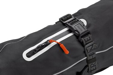 Теплий водонепроникний теплий накид для такси (Hundemantel) NORDBY, чорний, для маленьких собак з довгим тілом