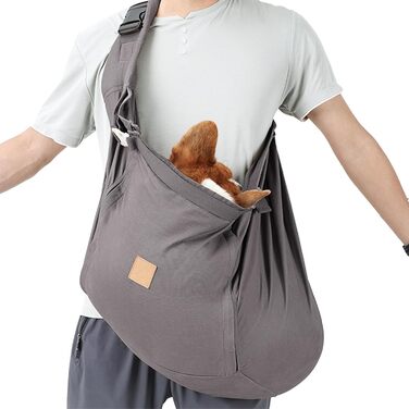 Рюкзак-переноска для собак, котів: м'яка підкладка, легка тканина, зручний дизайн | Аксесуар для подорожей, вихідів на природу, прогулянок | Сірий