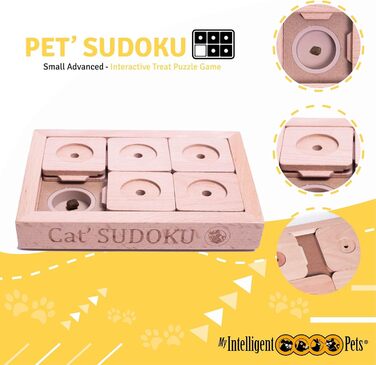 Інтерактивна іграшка-головоломка для собак і котів Sudoku Small Advanced, інтелектуальна іграшка для розвитку, ігровий тренажер для домашніх тварин