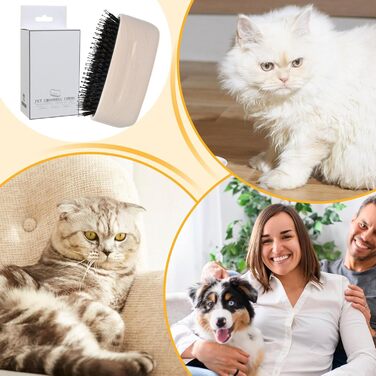 Щітка для котів, видалення шерсті, аксесуари для догляду за тваринами, довгошерсті коти, цуценята, кошенята, щоденний догляд за шерстю, для вулиці, професійна біла щітка