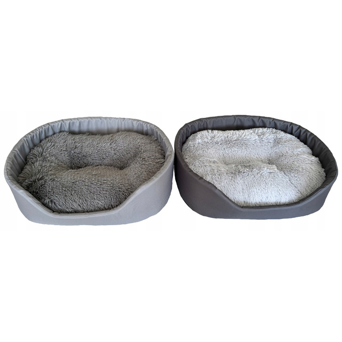Лежак для собак Extrasen, сірий, 70 x 55 см
