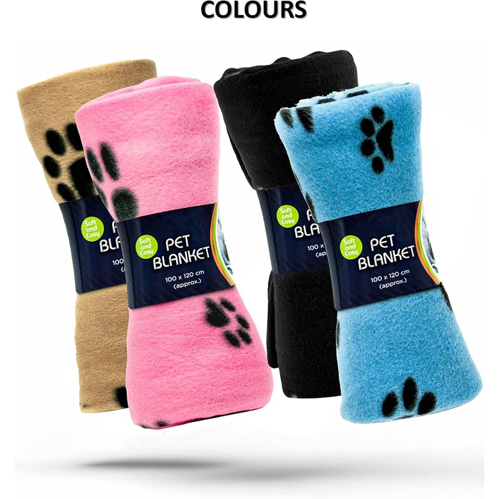 М'яка флісова ковдра з відбитками лап для собак, котів та цуценят. 70x73 см, чорно-бежева, пральна, для подорожей (2 шт. 100x120 см)
