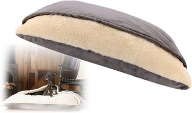 Ортопедичний лежак для собак з підстилкою, теплий спальний мішок для собак, корзина для собак/кішок, диван для собак (темно-сірий, G 100x75x30 см)