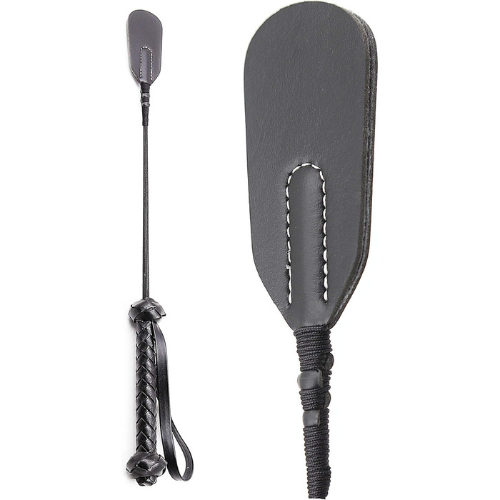Набір для вершника RIDIN: 33 см батогом, 18 см реітгерте (указка) - для дресування коней, чорний