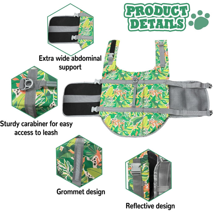 Рятувальний жилет для собак Schwiweste FainFun XL, водонепроникний, з регулюванням та ручкою для порятунку