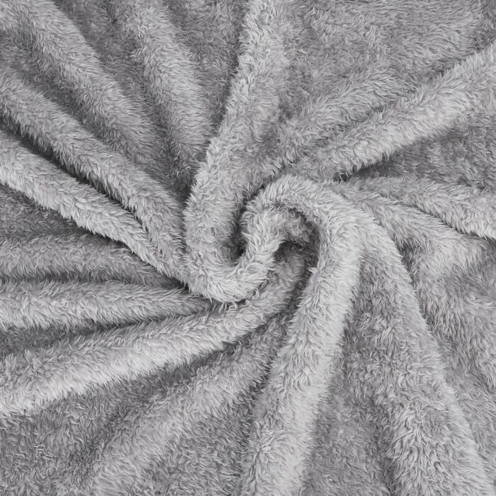 М'яка флісова підстилка для собак і котів Nobleza, 160 x 120 см, світло-сіра