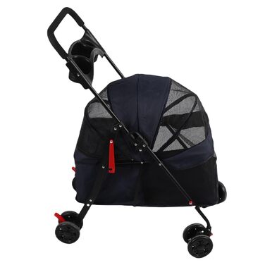 Дитяча та тваринна візок Yctze з 4 колесами, складаний, з кишенькою та тримачем для напоїв