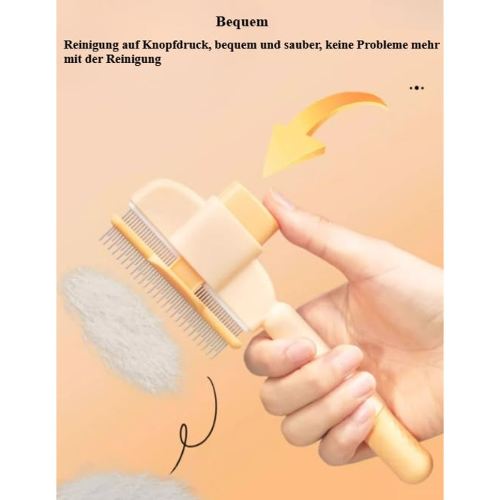 Щітка для догляду за тваринами Fellblitz - самоочисна, для довгого та короткого хутра, зелена